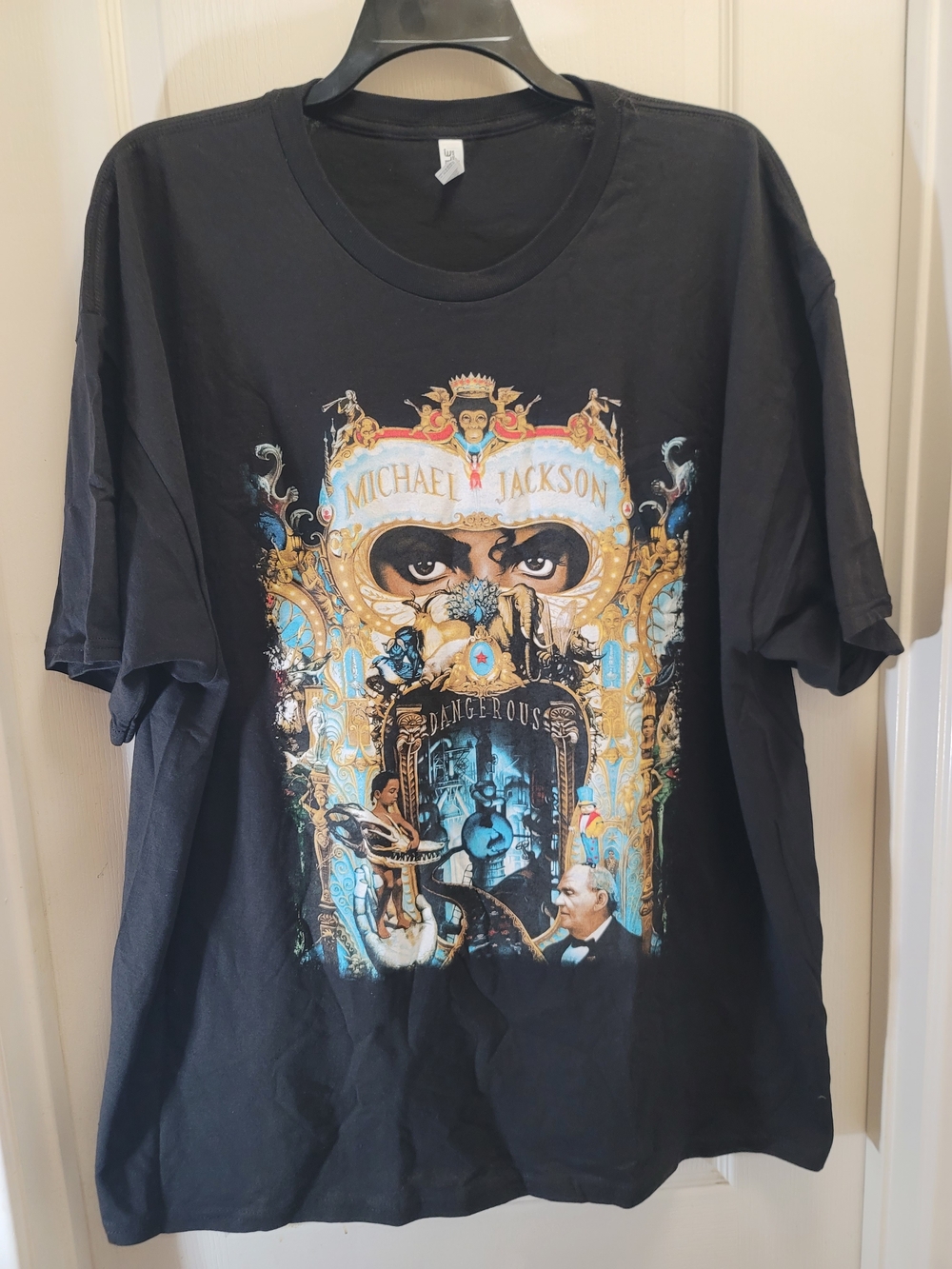 Michael Jackson "Dangerous" Black Graphic Short Sleeve Tee - 3XL - NWOT